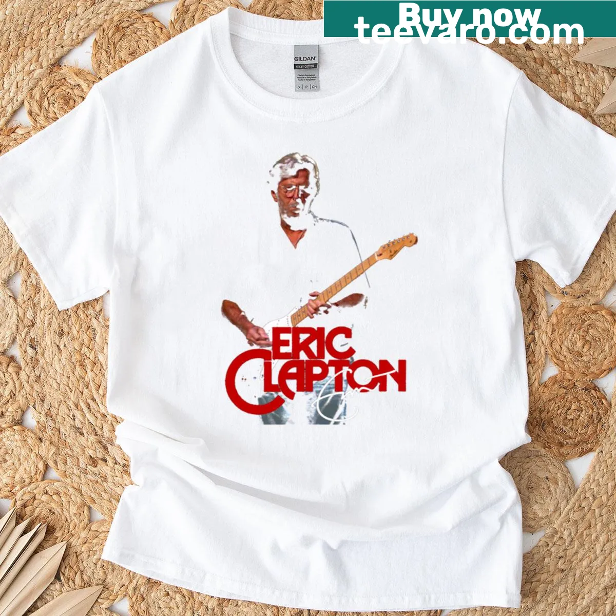 Eric Clapton inspired graphic design on a T-shirt — on a men's t-shirt