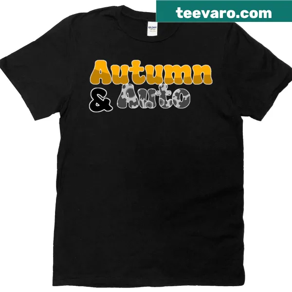 T-shirt celebrating autumn with a nature-themed design