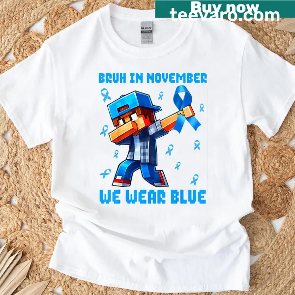 Funny diabetes awareness T-shirt with blue ribbon