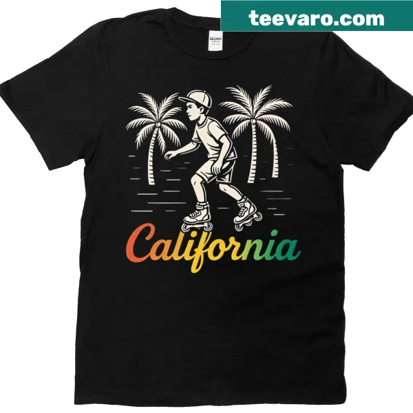 Funny California-themed T-shirt with playful text design
