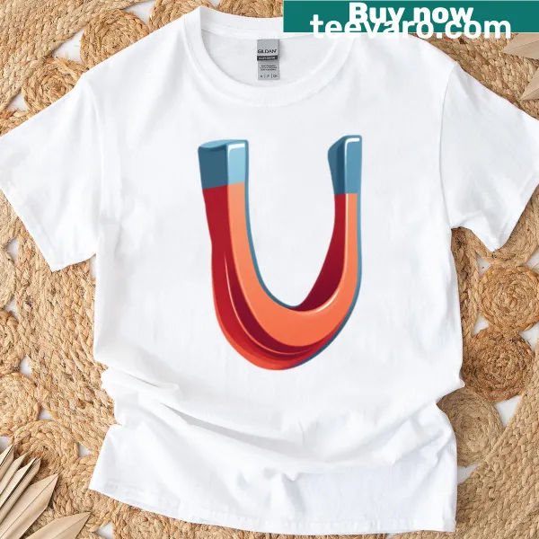Cartoon magnet illustration t-shirt
