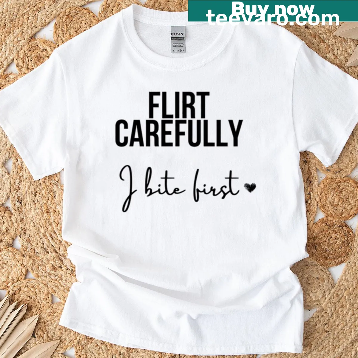 Bold text graphic t-shirt with a sassy saying — on a men's t-shirt