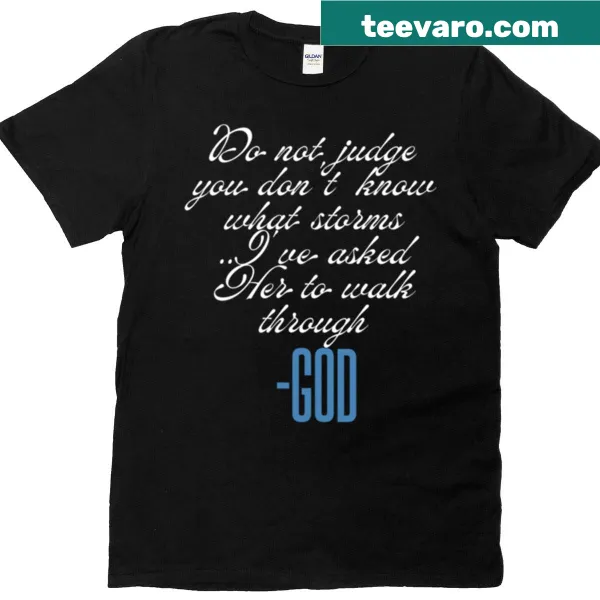 Inspirational T-shirt with the phrase 'Do Not Judge'