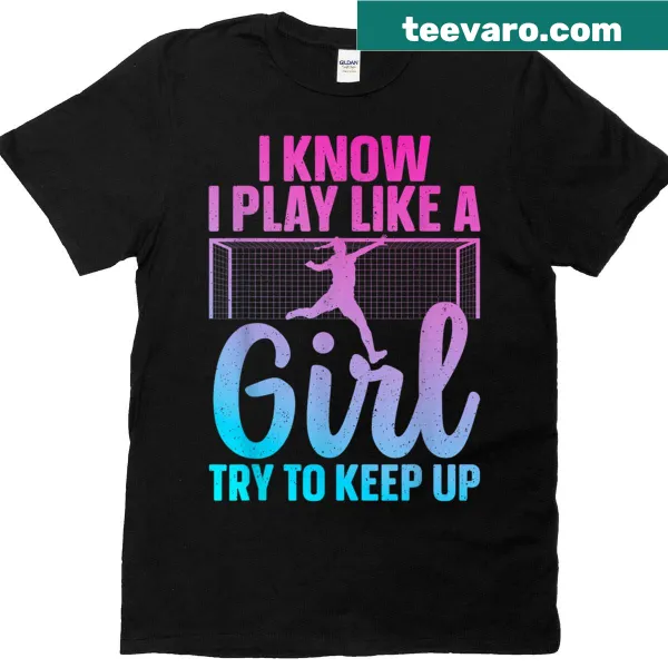Funny soccer-themed graphic T-shirt for women and girls