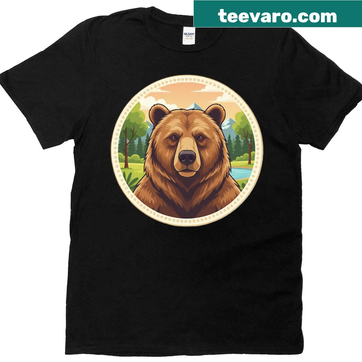 Funny travel-themed t-shirt with warning text — on a men's t-shirt