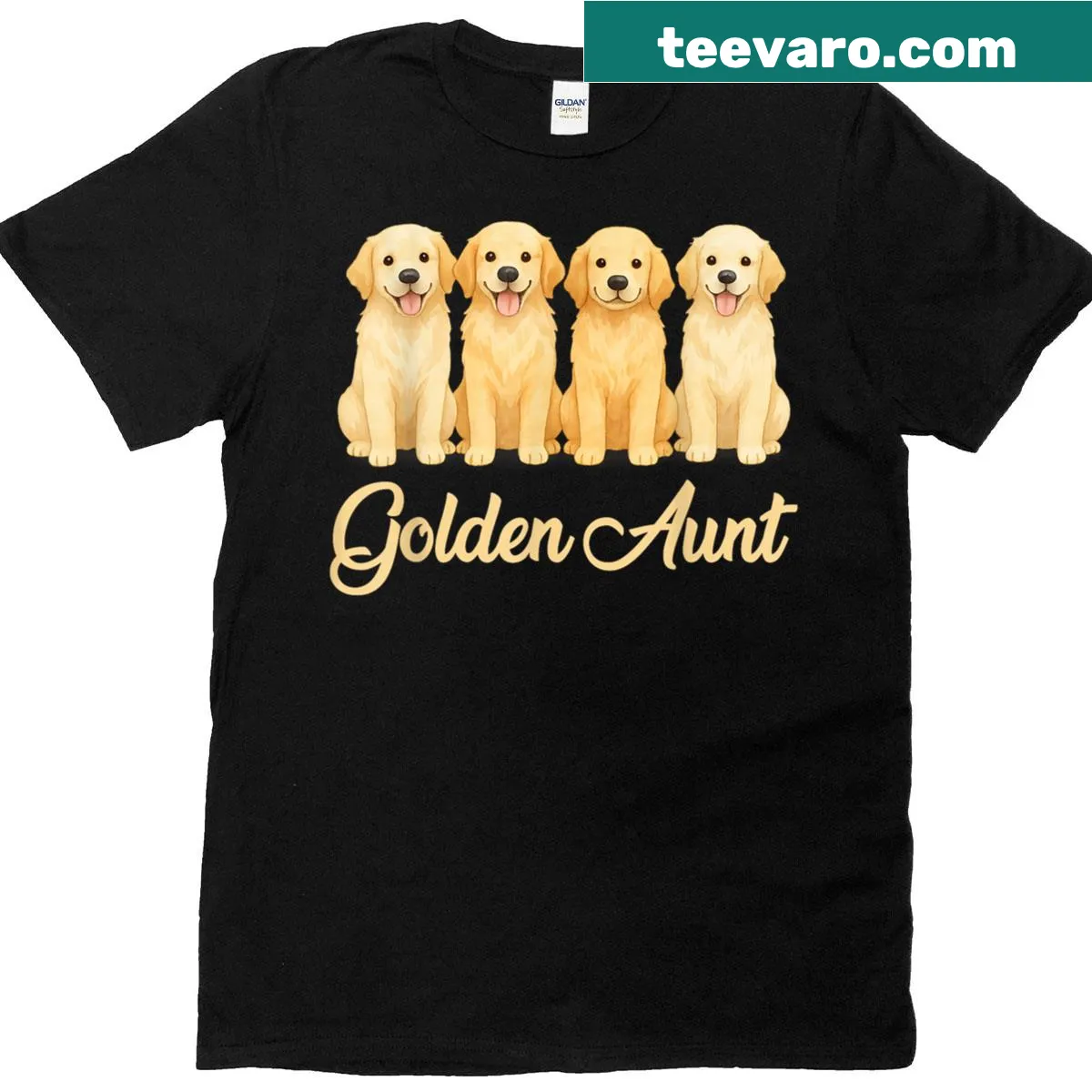 Funny t-shirt for golden retriever lovers with playful graphics — on a men's t-shirt