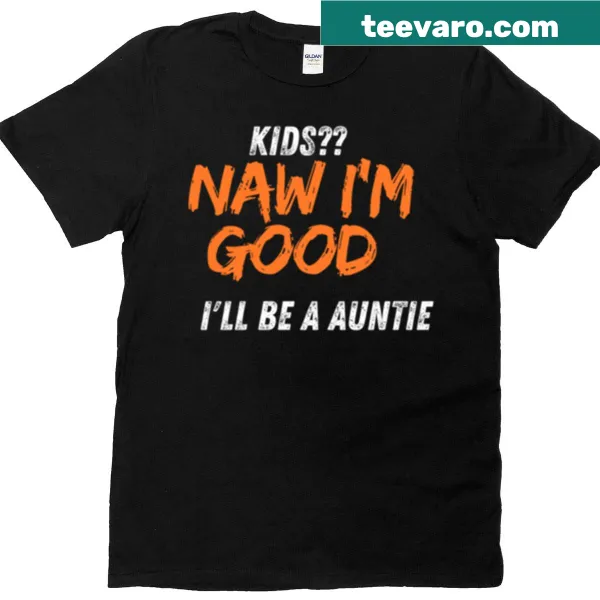 T-shirt displaying 'I’ll Be A Auntie' in elegant typography