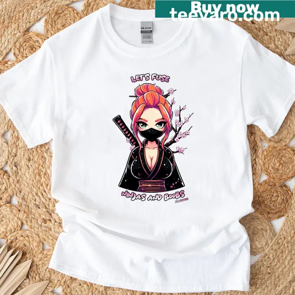 Humorous T-shirt featuring a ninja and whimsical design