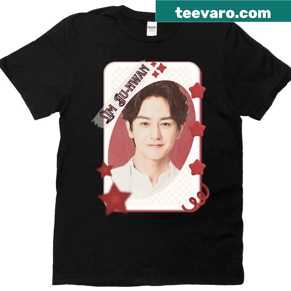Collage design featuring Lim Ju-hwan in a K-drama aesthetic — on a men's t-shirt