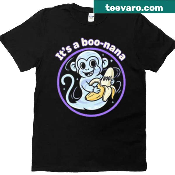 Cartoon monkey with bananas on a playful T-shirt design