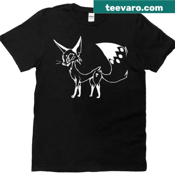 Playful fiesta-themed fox illustration on a T-shirt