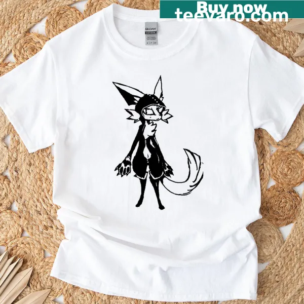 Edgy black ink illustration of a spy on a t-shirt