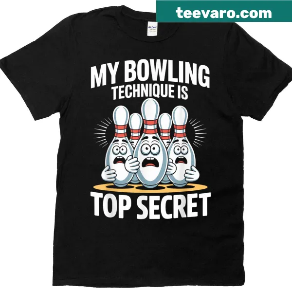Halloween-themed shirt with a funny bowler graphic