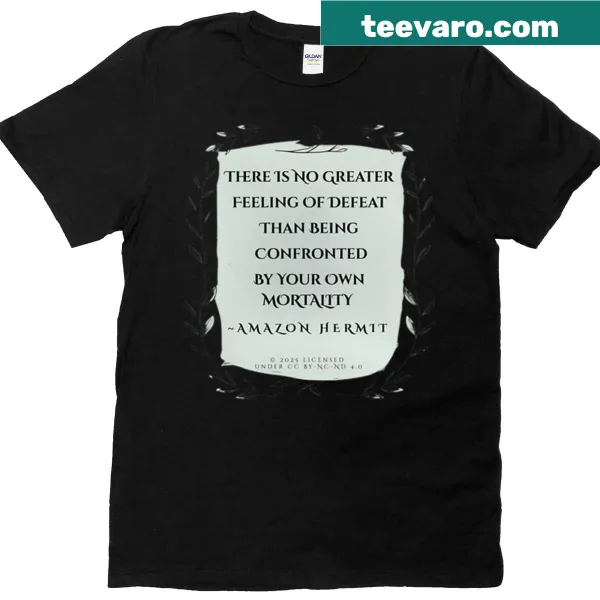 T-shirt featuring a personal philosophical quote