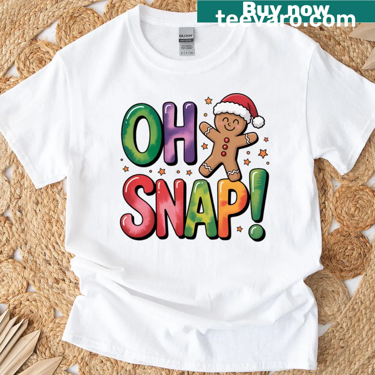 Funny T-shirt with gingerbread man pun graphic — on a men's t-shirt