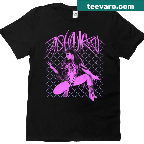 Silhouette of a rap singer in pink on a casual t-shirt