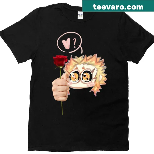 Heartwarming Rengoku-themed t-shirt expressing love