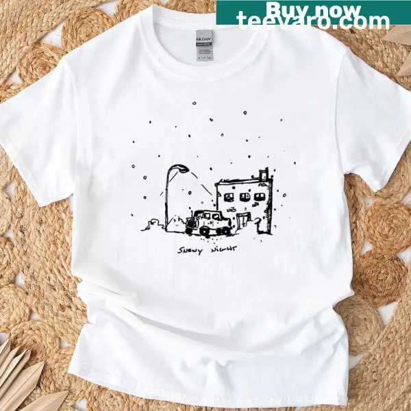 Animation of a dove flying in a snowy landscape on a t-shirt