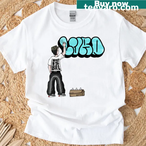 Urban art-inspired T-shirt featuring bold graffiti typography