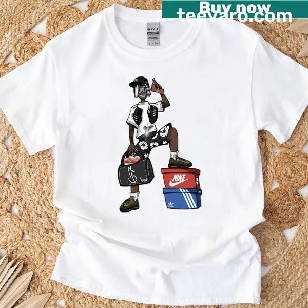Bold typography graphic on a Street Hustler t-shirt