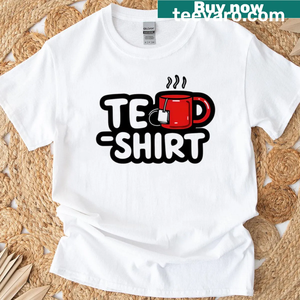 Funny tea lover T-shirt with a clever tea drinking pun — on a men's t-shirt