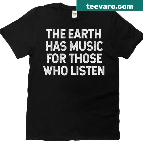 Text-based design highlighting the phrase about nature's music
