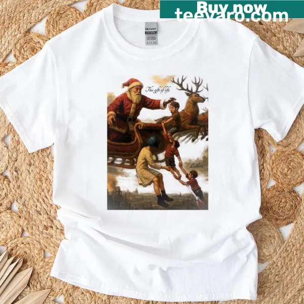 Inspirational t-shirt with the phrase 'The Gift Of Life' printed elegantly.