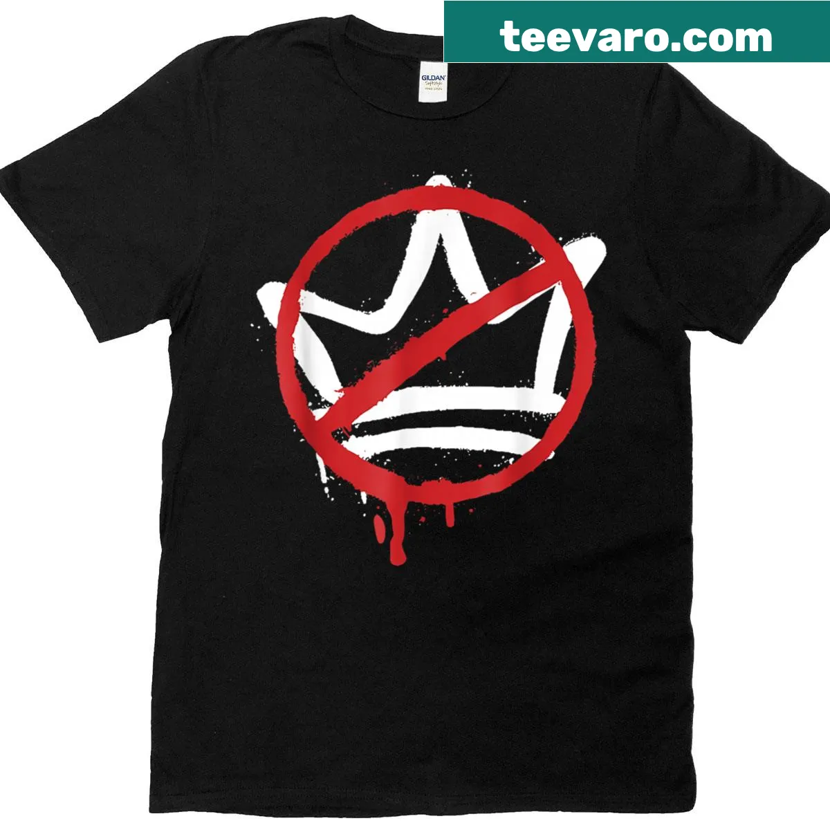 Text shirt featuring 'We The People Serve No Kings' — on a men's t-shirt