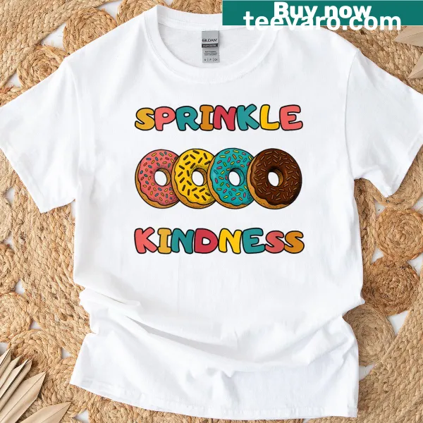Funny doughnut lover t-shirt with sprinkle design
