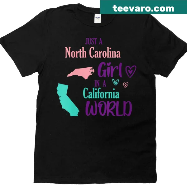 T-shirt celebrating a North Carolina girl living in California