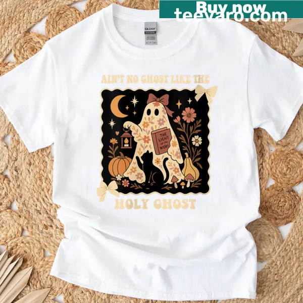 Halloween t-shirt featuring a Christian ghost quote