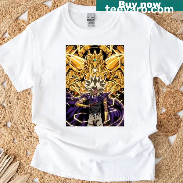 T-shirt depicting Marik and the Winged Dragon of Ra from Yu-Gi-Oh!