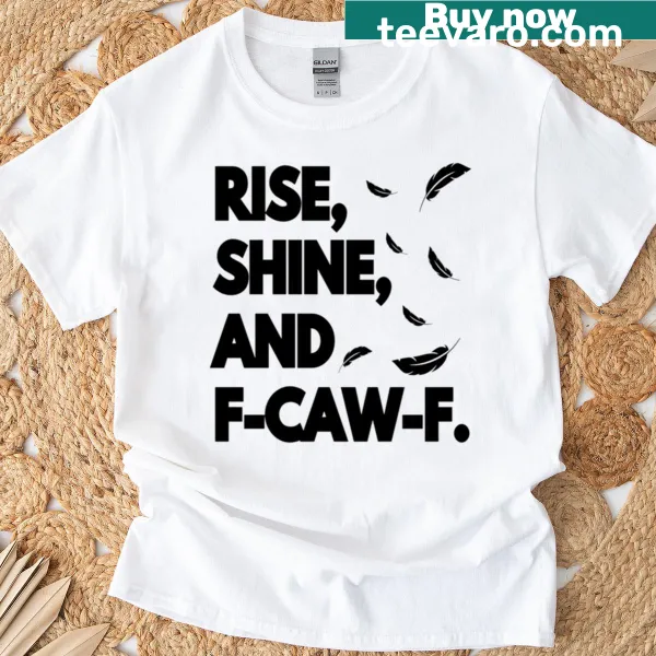 Funny t-shirt with a cursing bird graphic and humorous phrase