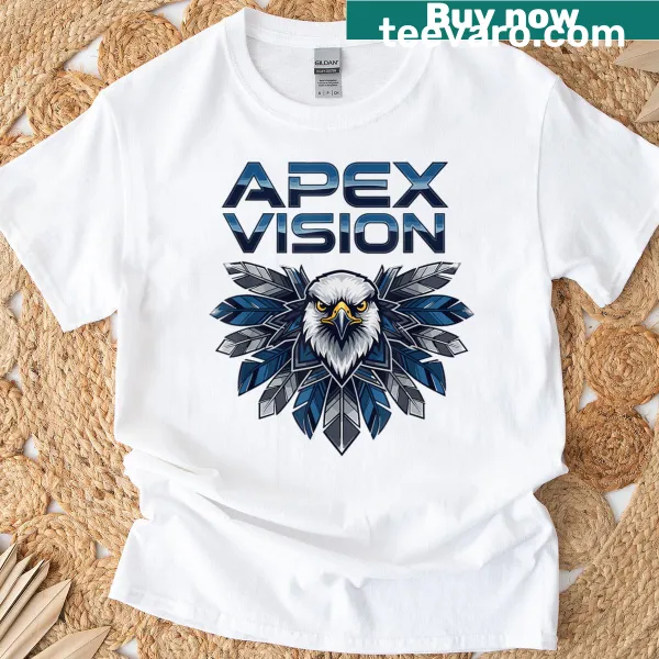 Silhouette of an eagle on a nature-themed tee