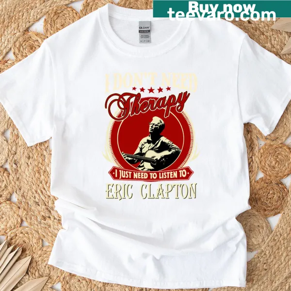 Vintage-style Eric Clapton tribute T-shirt