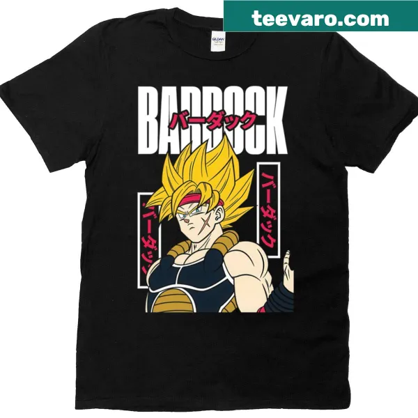 T-shirt featuring an illustration of Bardock, the Saiyan warrior.