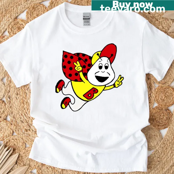 Vintage Bertie Beetle logo on nostalgic t-shirt