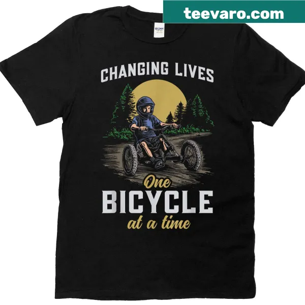 Typography T-shirt celebrating bicycle repair appreciation