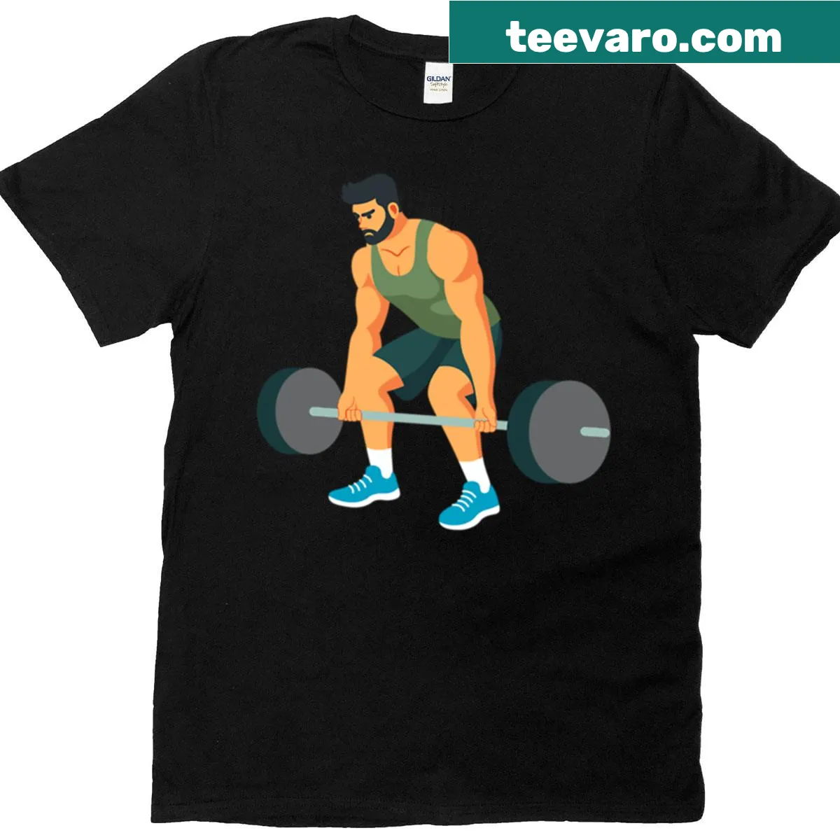 Humorous chemistry teacher t-shirt with periodic table design — on a men's t-shirt