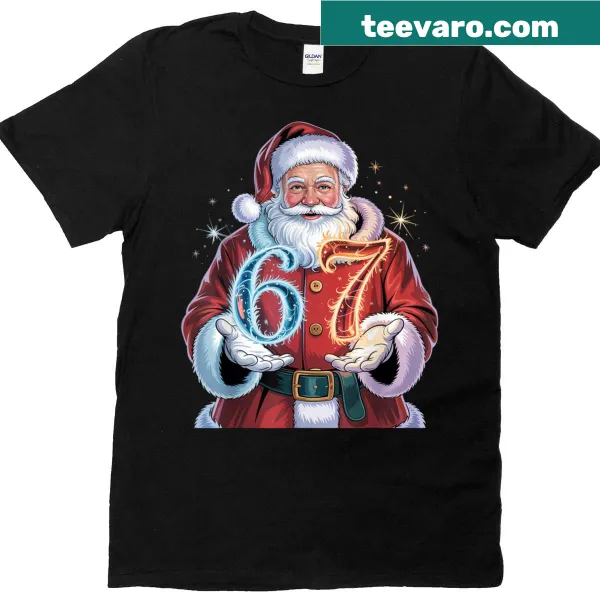 Funny Christmas-themed t-shirt with Christmas 67 design