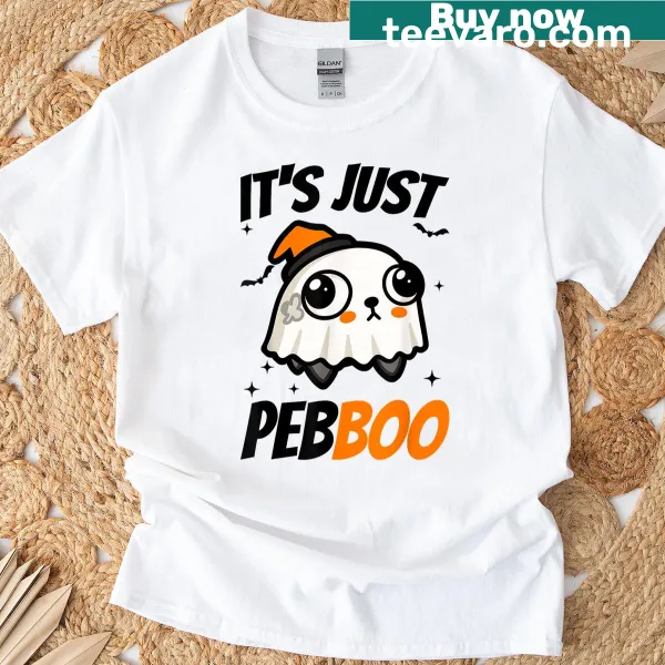 Cute Halloween T-shirt with Im Just A Pebble design featuring cartoon graphics