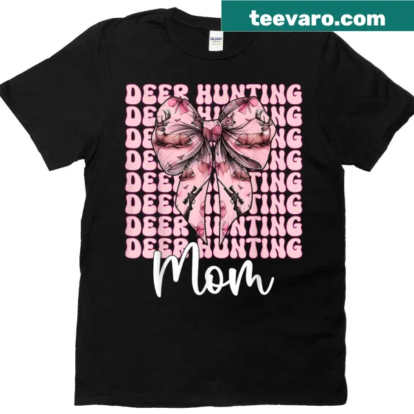 Vintage distressed tee for deer hunting mom with playful graphics