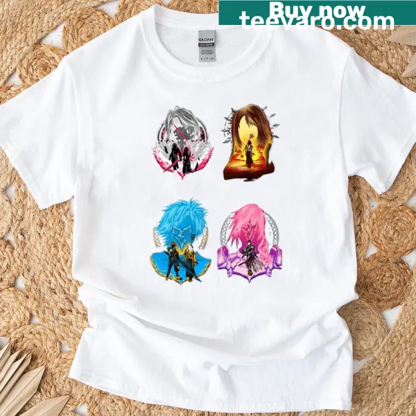 Intricate design symbolizing intertwined destinies on t-shirt