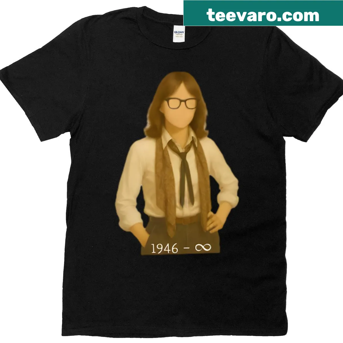 Vintage distressed tribute T-shirt featuring Diane Keaton — on a men's t-shirt