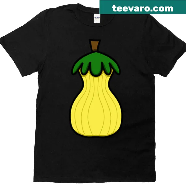 Charming fall squash illustrated T-shirt celebrating the autumn harvest
