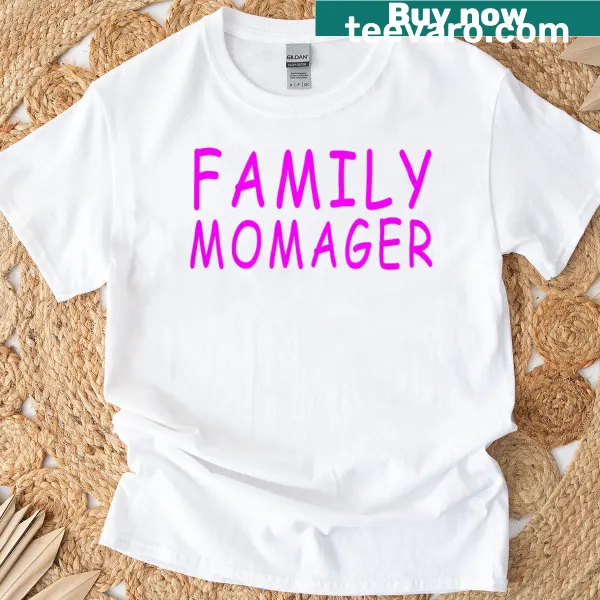 Momager Mother's Day t-shirt with elegant typography