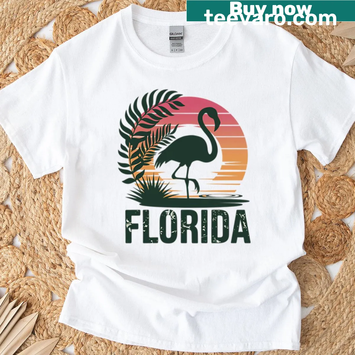 Bold typography Florida State pride design on T-shirt. — on a men's t-shirt