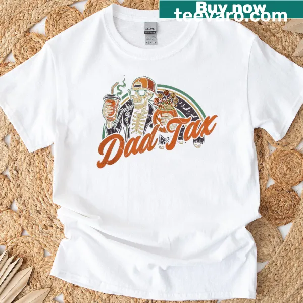 Funny dad-themed graphic on a spooky t-shirt