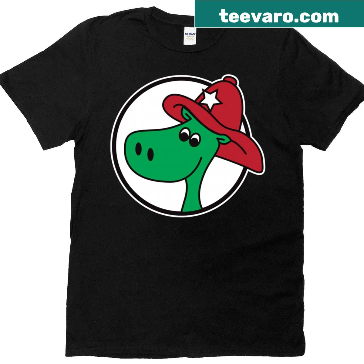 Youth t-shirt featuring a funny firefighter dragon design — on a men's t-shirt