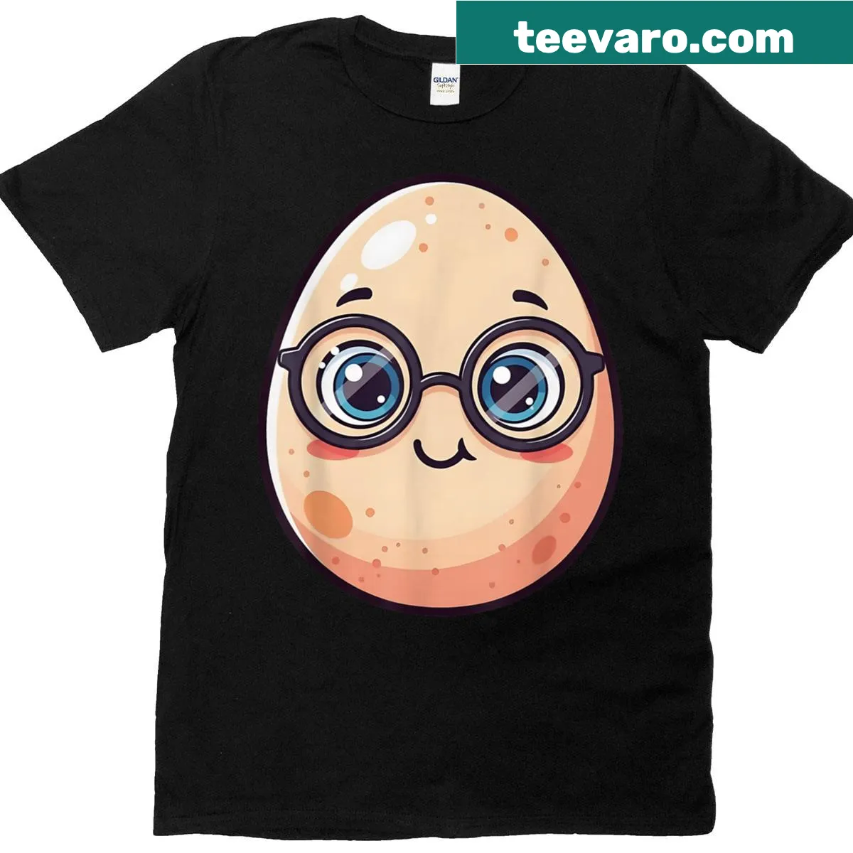 Cute Halloween-themed t-shirt featuring the text 'I'm A Good Egg' and a playful graphic. — on a men's t-shirt